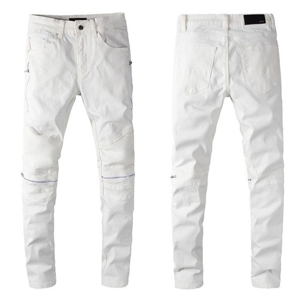 

men's designer jeans trends fashion knee holes master design version men's jogging pants new division, Blue