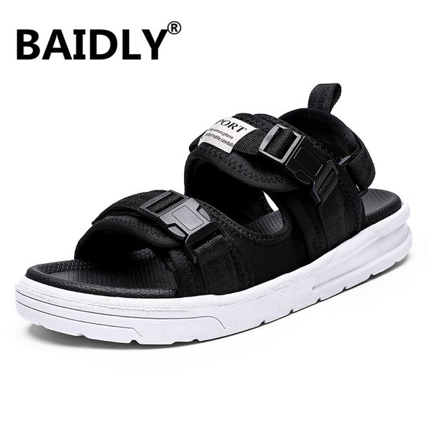 

summer men sandals breathable lightweight casual shoes comfortable men beach sandals sandalia masculina, Black