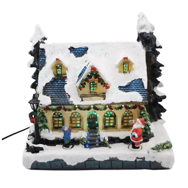 

fiber optic led light decorative christmas house village and trees