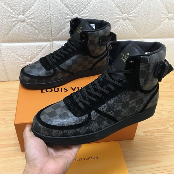 

025 high-quality men's designer casual sports shoes trendy brand outdoor casual shoes, fast delivery in the original box, Black