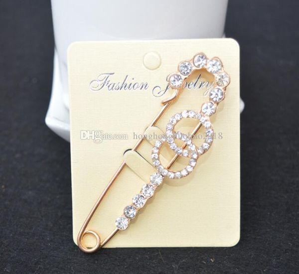 

new english diamond crystal brooch jewelry pin happy lady corsage joker, Gray
