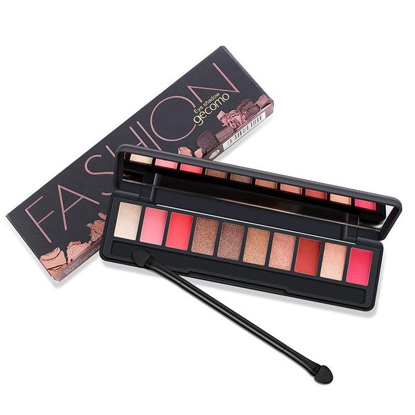 

ins trendy super 8 styles 10 pearlescent and matte colors multicolored portable personality fine powder eyeshadow makeup set