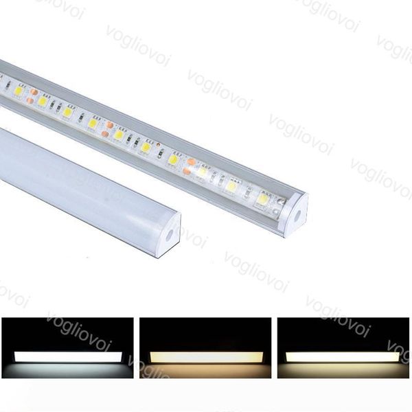 

led bar lights dc12v smd5050 12w strip 1m 45 bean angle for cupboard display cabinet milky transparent cover dhl
