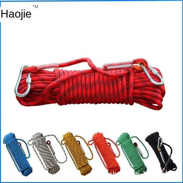 

haojie safety mountaineering climbing aerial work outdoor mountaineering escape rope polyester safety rope