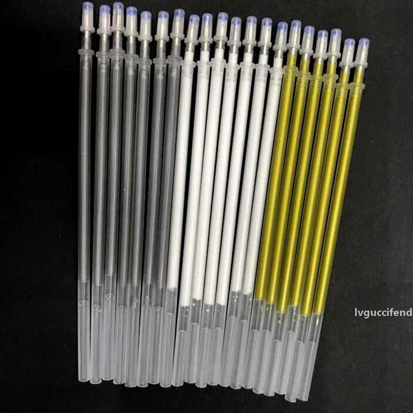 

dhl 200pcs/lot platinum silver ballpoint pen refill album refill stationery office learning scrapbook sketch drawing