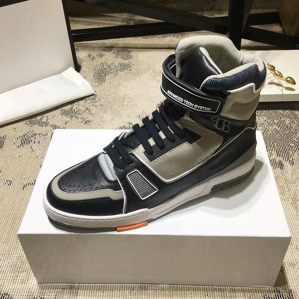 

new arrival trainer sneaker boot men 's shoes autumn and winter footwears breathable lace -up casual men shoes with origi, Black