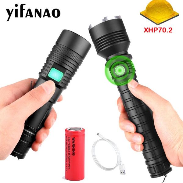 

2000lm xhp70.2 led most powerful xhp50 usb zoom torch tactical xlamp hunting lights self defense by 18650 26650
