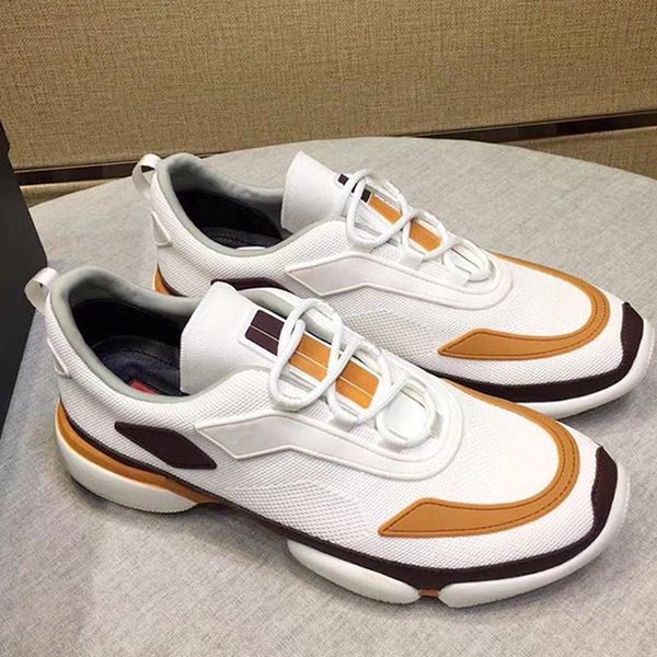 

fast delivery knit fabric cloudbust sneakers mens shoes comfortable luxury shoes low lace -up men shoes chaussures de sport pour hommes, Black