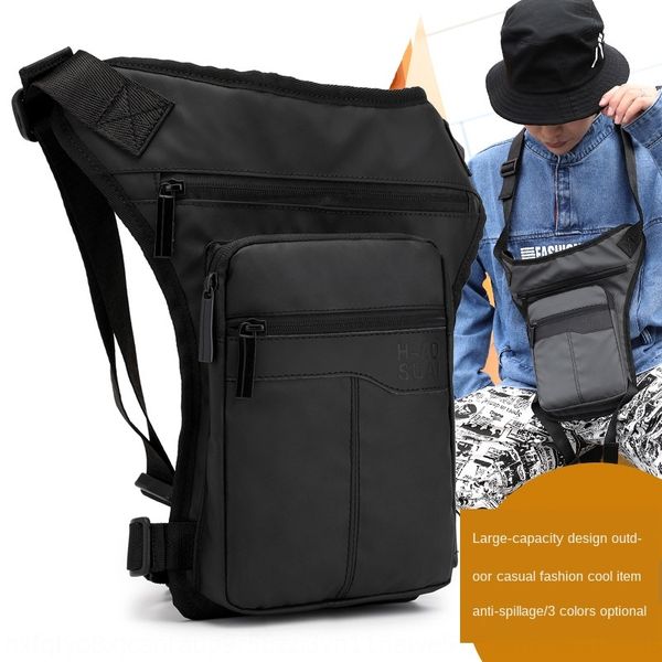 

wpflr fashion versatile men's leg running nylon cloth outdoor sports large capacity waterproof nylon cloth outdoor sports chest bag sho