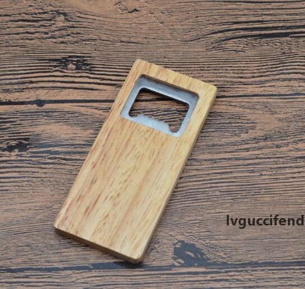 

fine quality beer bottle opener wooden handle corkscrew stainless steel square openers eco friendly anti scald