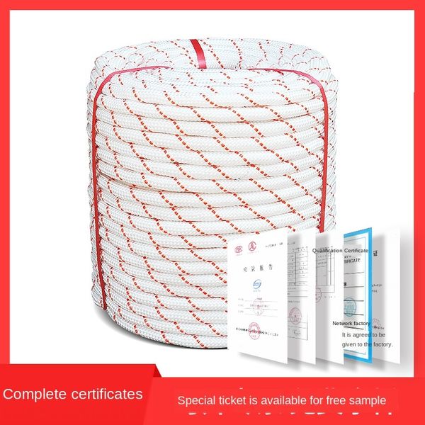 

high-strength fully woven fire escape outdoor escape for safety rope safety rope aerial work