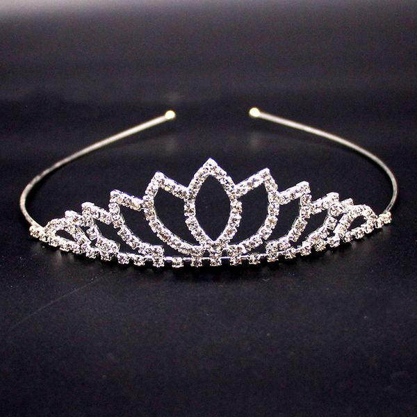 

elegant white crystal headpieces bridal jewelry tiara crown bride princess crown headpiece for wedding dress wedding bridal accessories, Silver