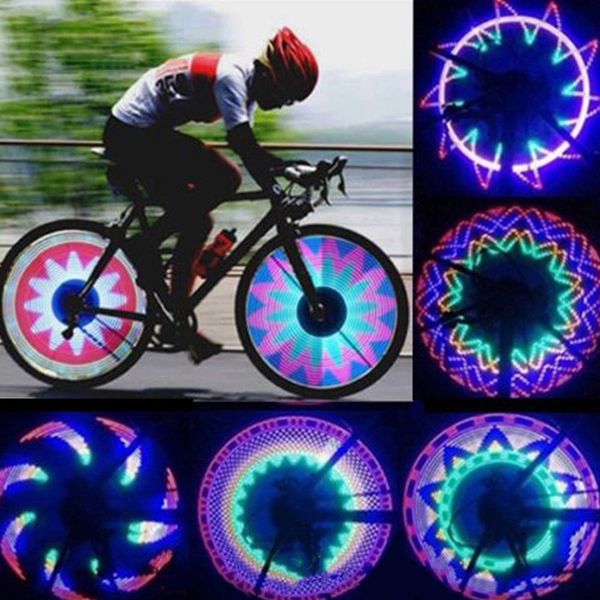 

bicycle motorcycle bike tyre tire wheel lights 32 led flash spoke light lamp outdoor cycling lights for 24 inches wheel
