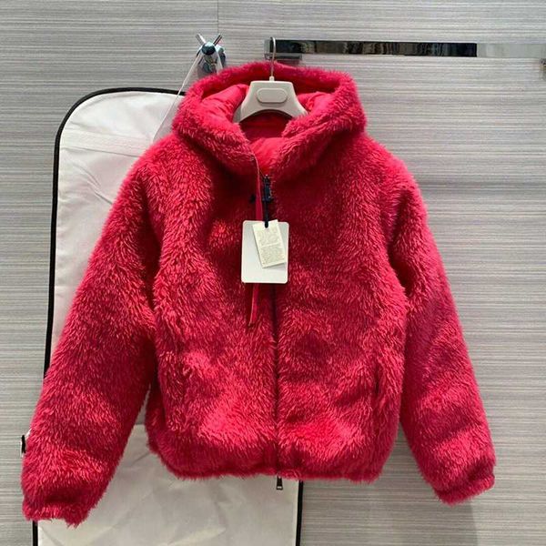 

white duck 2020 winter long sleeve thick coat ladies hooded down warm two sides wearing jacket, Black