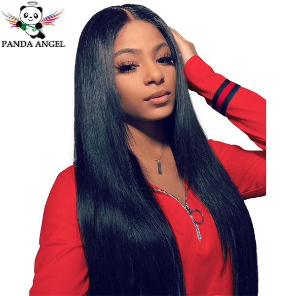 

13*4 indian straight human hair wigs pre-plucked bleached knots 10-30inch remy lace front human hair wigs for black women panda