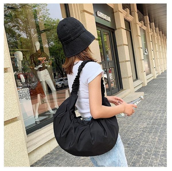 

2020 new shoulder bag women's casual fashion korean version of pleated large-capacity diagonal bag