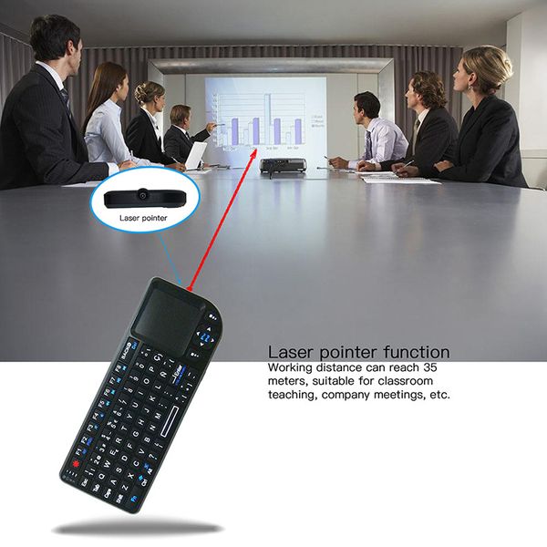

2.4ghz mini wireless keyboard flying air mouse white backlit remote control mini keyboard for android box tv stick pc