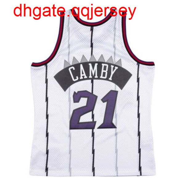 

marcus camby mitchell & ness white 1997-98 jersey throwbacks vest stitched basketball jerseys, Gray