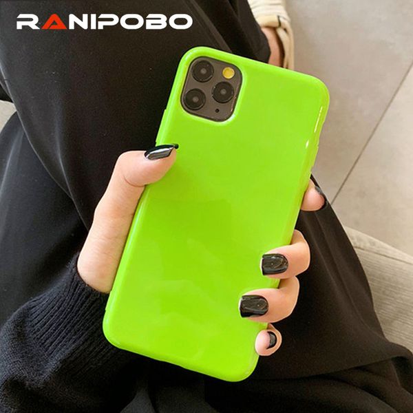 

for iphone 11 candy color phone case for iphone 7 8 6 6s plus 11 pro max x xr xs max solid color soft tpu silicone back cover