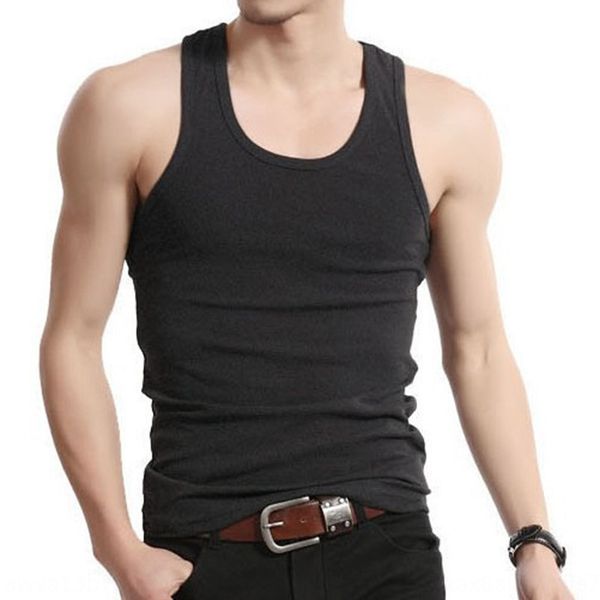 

non-printed tianzhu cotton base shirt vestvest men' cylinder seamless rib vest sleeveless shirt 2-piece set, White;black