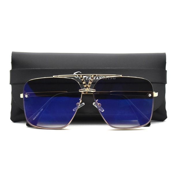 

2020 oversized pilot sunglasses men classic metal frame vintage driving outdoor shades anti-reflective sun glasses with case, White;black