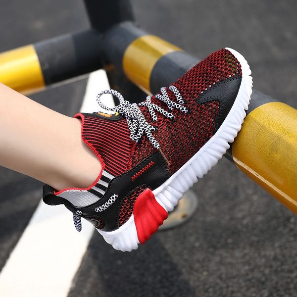 

e3ncf boyscoconut среднего и кокосовой shoesolder детская сетка рукав сетка обувь начальной школы studentssingle обувь удобная мягкая botto, Black