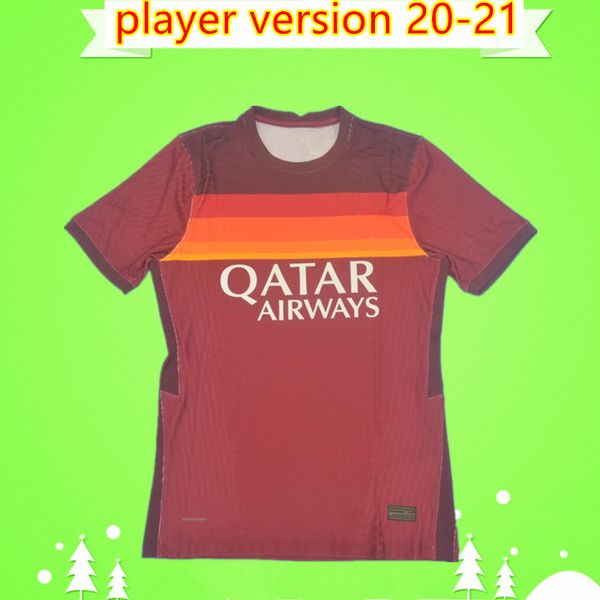 

player version 20 21 dzeko perotti pastore zaniolo soccer jersey rome 2020 2021 totti football shirt de rossi as maillot de foot roma, Black;yellow