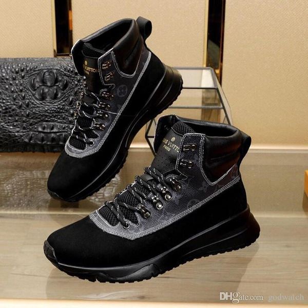 

mens shoes autumn and winter comfortable vintage shoes lace -up luxury outdoor walking breathable style men shoes drop