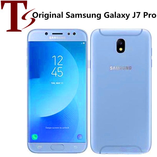 Original Samsung Galaxy J7 Pro J730f Octa Core 3G RAM 32GB ROM 5,5 polegadas 4G LTE desbloqueado telefone celular 10pcs