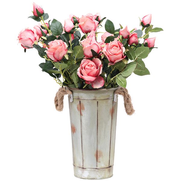 

luyue artificial roses flowers cute silk white rose flowers wedding decoration party supplies artificial flower