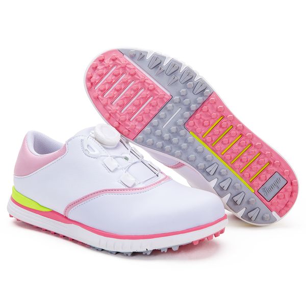 

2020 women golf shoe waterproof leisure sport sneaker lady breathable lightweight golfing shoes d9108