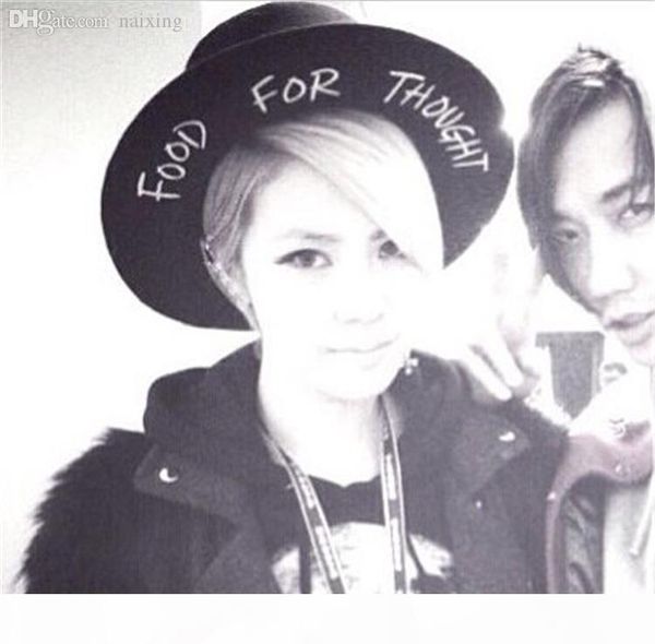 

i wholesale -2015 new jazz style winter warm unwool wide brim felt graffiti fedora hat panama floppy cloche caps for women men lwja, Blue;gray