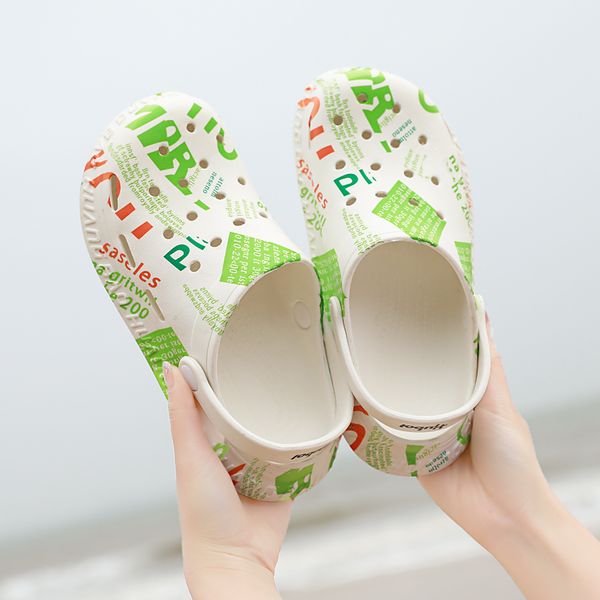 

original classic slip on garden clog shoes men quick drying summer beach slipper breathable outdoor sandals platform women shoes, Black
