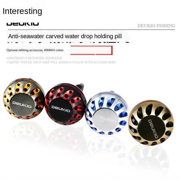 

a1gzw sea wheelholding modification all-metal carved water drop hole s/d/a fishing wheel jig sea fishing 45mm jiggingwheelclamping 45mm jigg