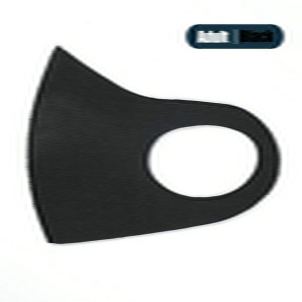 

dhl fast shipping ice silk mask dust face cover ladies kids 05usd high end packaging facemasks designer masks hairclippers2011 tkbad, Black