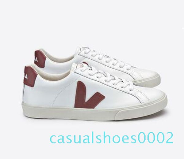 

veja esplar sneakers genuine leather villous dermis casual shoes mens&women luxury superstar trainer c02, Black