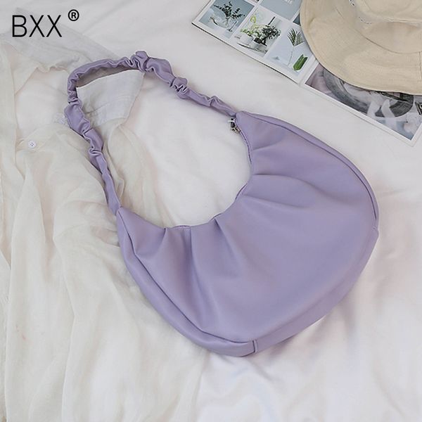

bxx] folds design pu leather crossbody bags for women 2020 fashion elegant shoulder handbags and purse female travel bag hn674