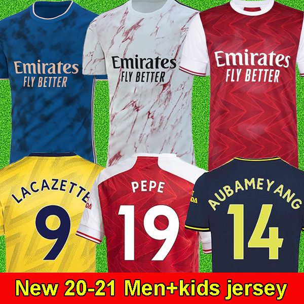 

2020 2021 red soccer jersey 21 20 arsen away yellow shirt pepe 2020 kits home camiseta de futbol maillot de foot, Black;yellow