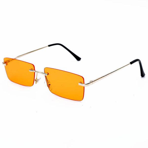 

rectangle ladies sunglasses women 2020 rimless square sun glasses for ladies zonnebril dames vrouwen bril, White;black