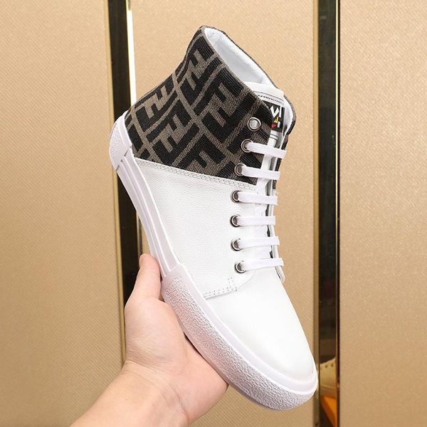 

fast delivery mens shoes lightweight fashion design comfortable casual chunky sneakers high lace -up sports men shoes herren spo, Black