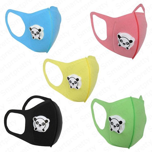 

детские маски anti-dust маски унисекс противогаз моющийся многоразовый маска для лица дети мультфильм вентиляционный клапан 3d защитная губк, Blue