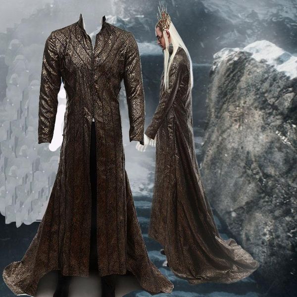 

movie cos the hobbit lord of the rings lee pace thranduil cosplay costumes any size halloween, Black;red