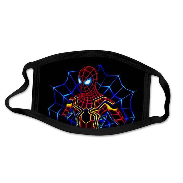 

party cosplay hero reusable spider face mask luxury washable kid masks man cotton super windproof children dust spiderman designer csjhr, Black