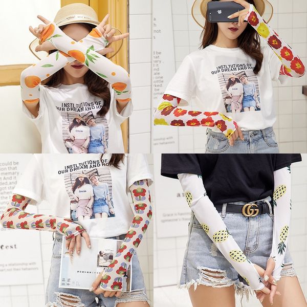 

dongdaemun women's summer drive ice sleeve ins trendy elegant wind sun protection ice silk sleeve driving sun protection arm, Black