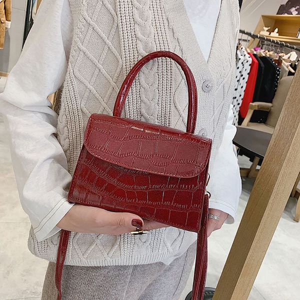 

bolsa feminina fashion alligator handle handbag designer women crossbody bag shoulder messenger bags for women 2020 pu sac a20