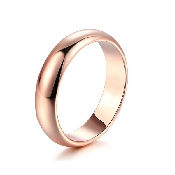 

simple real 18k gold ring for women wedding engagement rings men couple ring for lovers gifts statement jewelelry, Golden;silver