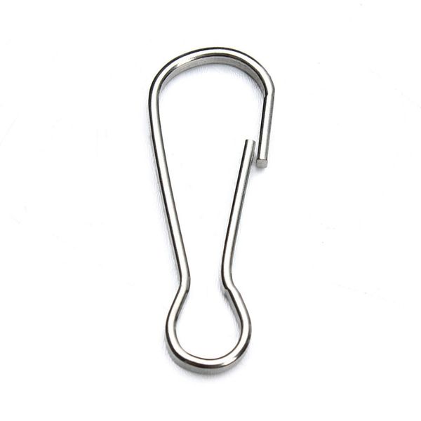 

mayforest 50pcs/lot 28*10mm stainless steel key hoop clasps carabiner key clip key ring chain findings for diy jewelry making