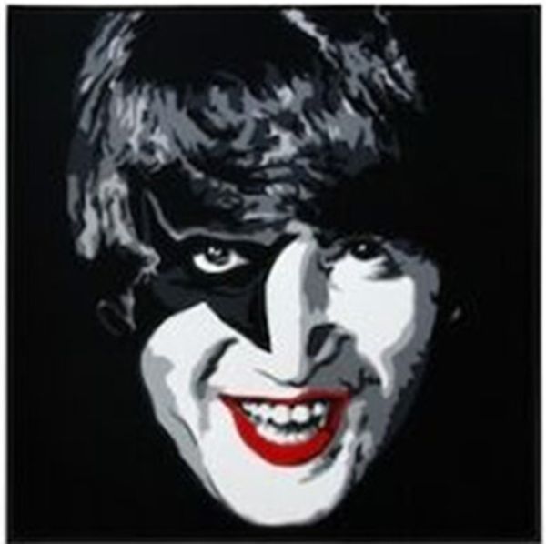 

mr brainwash graffiti art kiss tribute home decor handcrafts /hd print oil painting on canvas wall art canvas pictures 4030-1