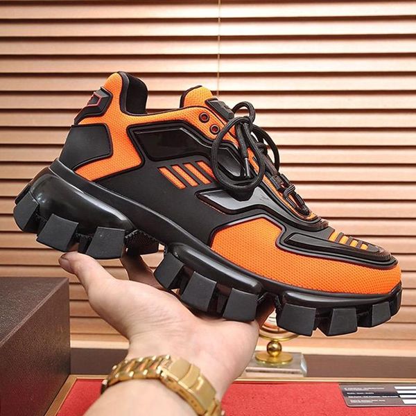 

fashion men shoes cloudbust thunder knit sneakers scarpe da uomo brand men shoes with origin box lace -up trainers zapatos de hombre on sale, Black