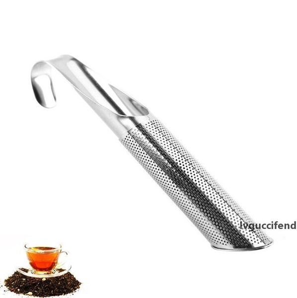 

stainless steel pipe design strainer tea infuser touch feel good holder tool tea spoon infuser filter sticks kitchen accessories lx1594